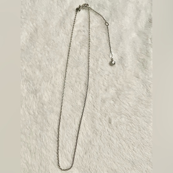 Swarovski Necklace Adjustable Legnth with Round Clear Stone at the end - Picture 1 of 5